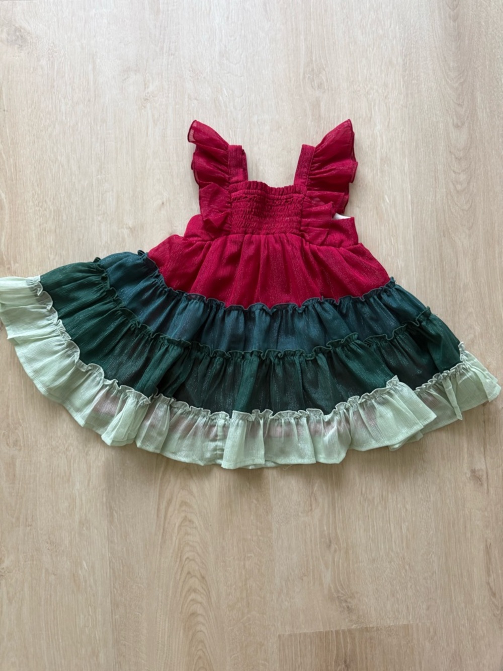 Cheeky Plum Sparkle Ruffled Toddler Dress in Berry